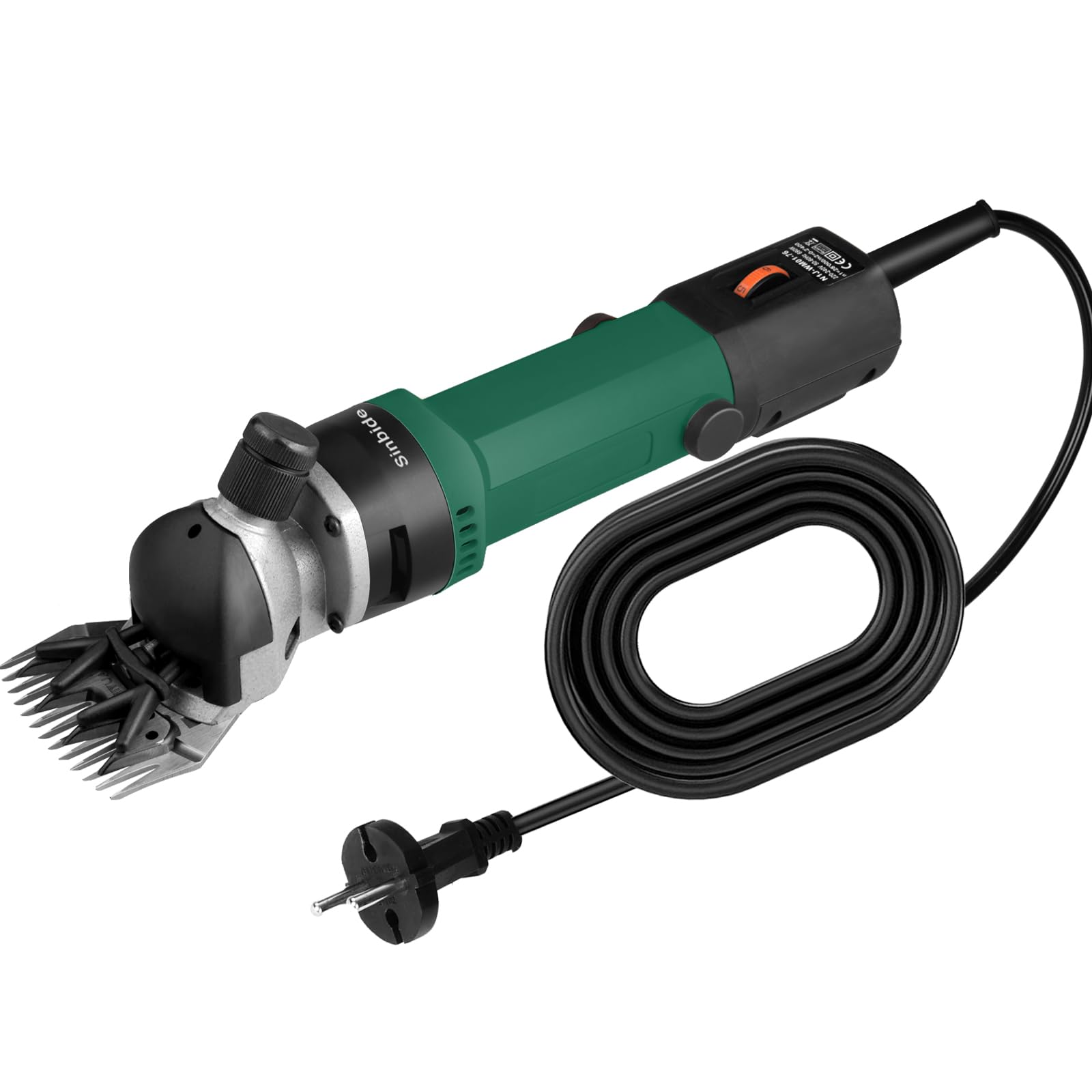 Tosatrice per Pecore Elettrica 690W, Forbici Elettriche Pecore con 6 Velocità Regolabili, Cesoia elettrica per Pecore Montoni Capre Animali da Fattoria (Verde)