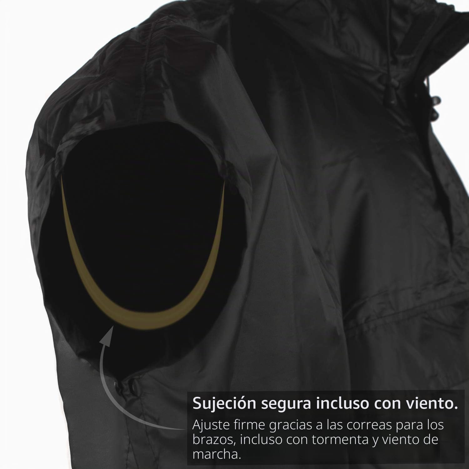 Outdoro RP-10-SW, Poncho de lluvia capa de lluvia chaqueta de lluvia Hombre, 155-195