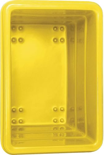 Miniatura 4 de Global Industrial 6 Bushel caja de plástico a granel camión, base de montaje directo, amarillo, 33-25"de largo x 23" de ancho x 24-12"H