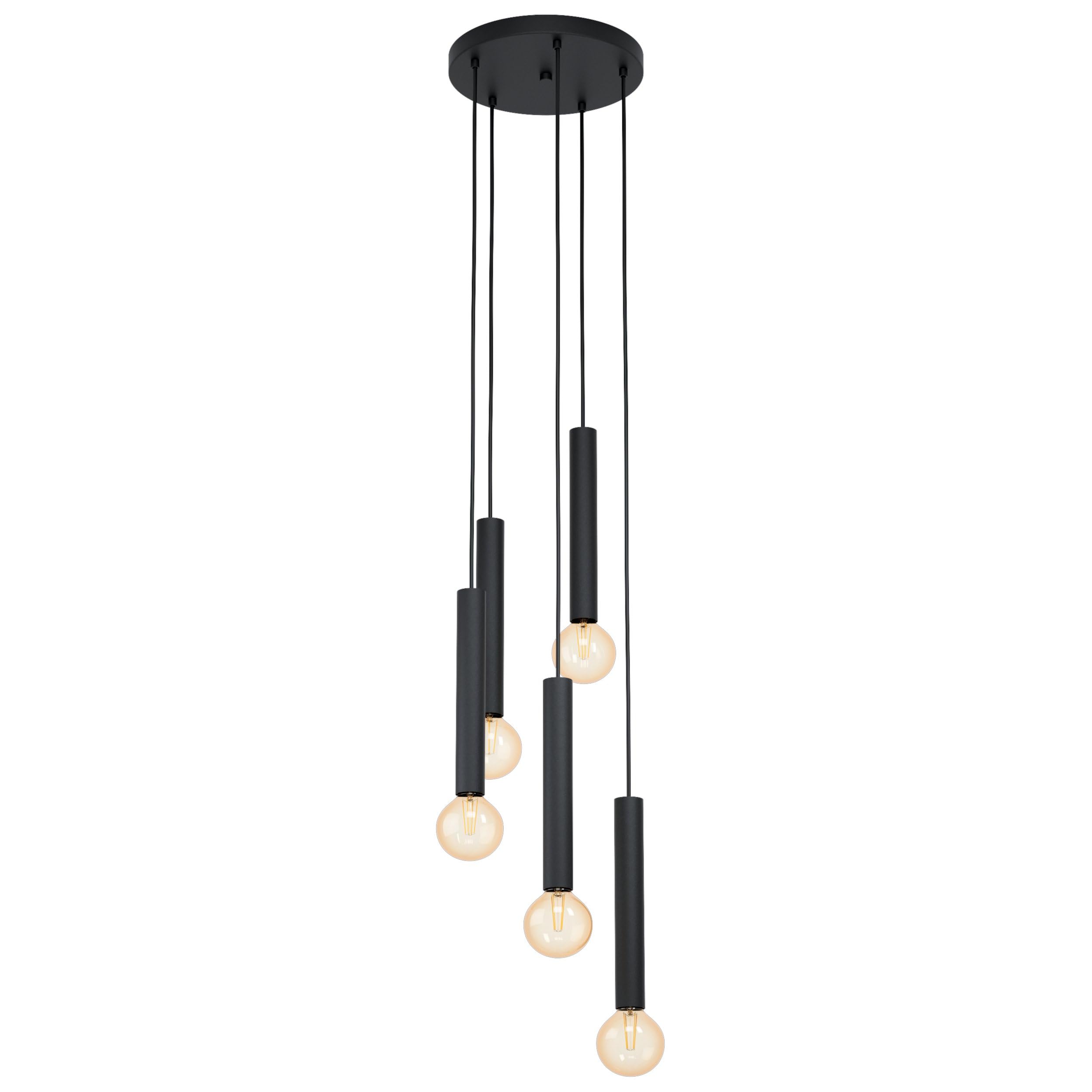 Pagazzi Light/Black Cortenova 5 Matte Ceiling Pendant