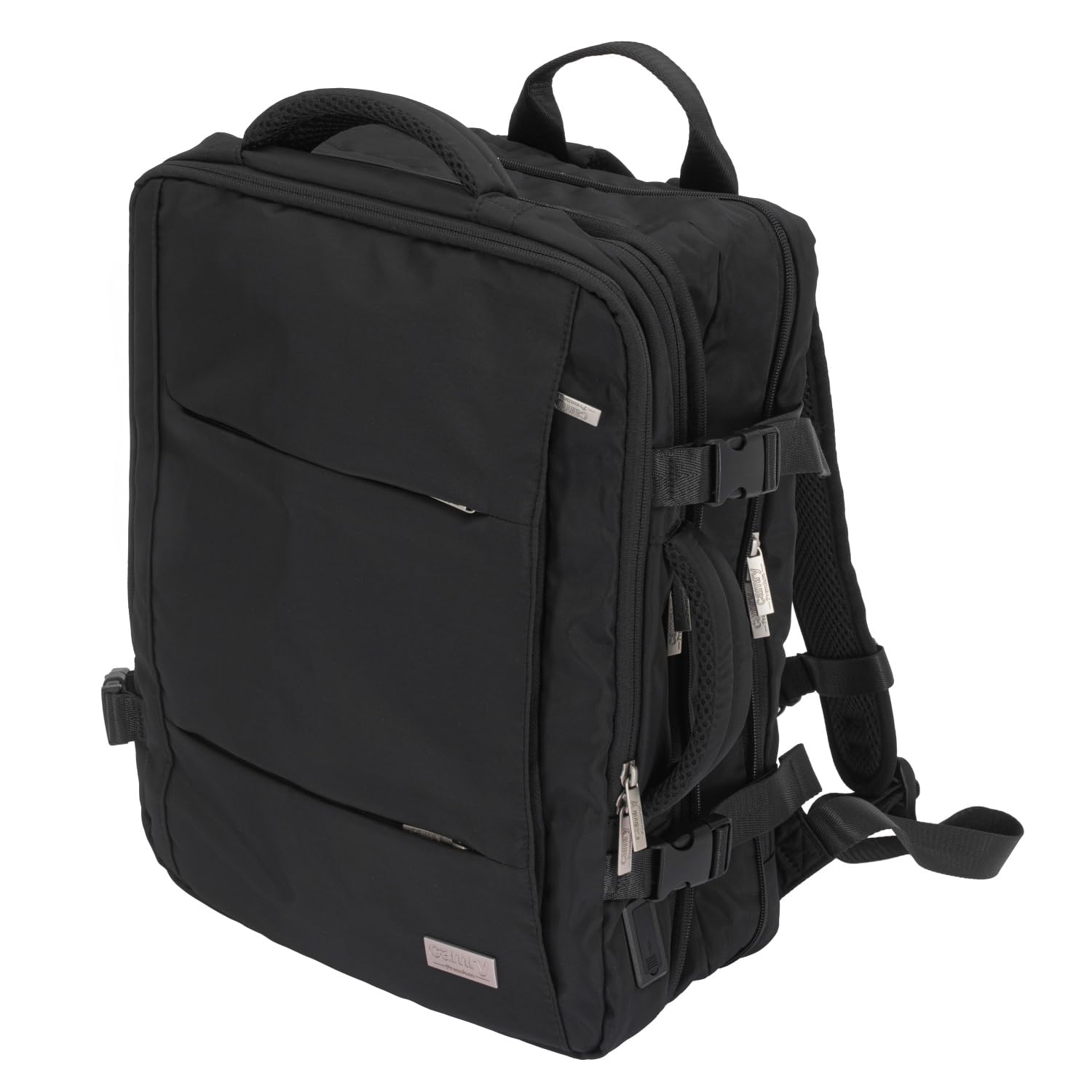 CAMRY CR 6881 czarny plecak podręczny 40 x 20 x 30 cm, 24 litry, plecak biznesowy i podróżny, 3 kieszenie, 13 kieszeni, pasuje do laptopów o przekątnej ekranu do 15,6"