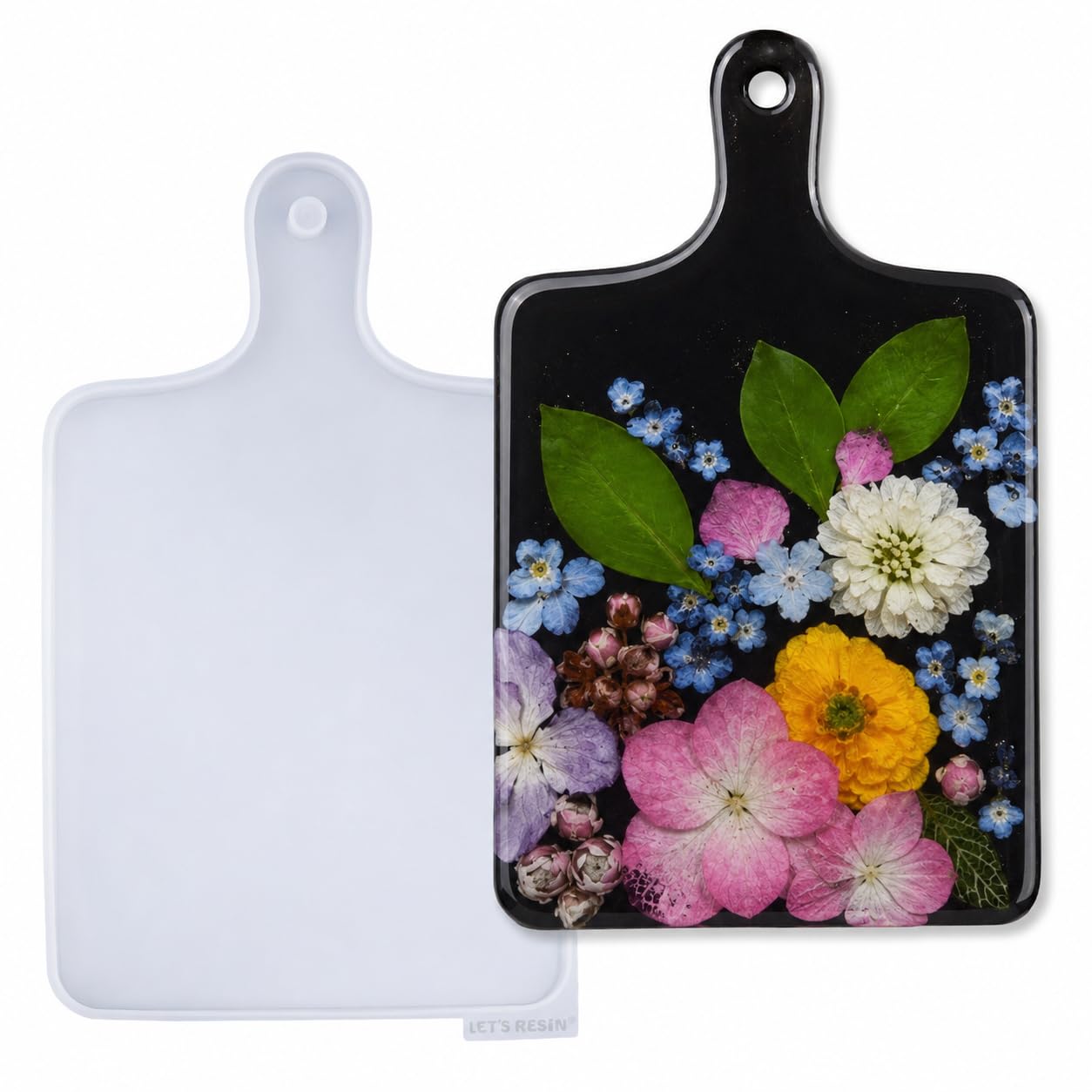 LET'S RESIN Silicone Resin Tray Molds, Epoxy Resin Molds for Rectangle Cutting Board, Large Silicone Molds for Resina Serving Tray, Epoxy Casting, DIY Art Craft