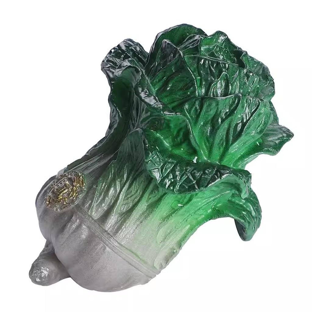 ENGENDER Kung Fu Tea Pet High Temperature Discoloration Cabbage Tea Pet Table Decoration Handmade Statue Set Accessories Sculpture