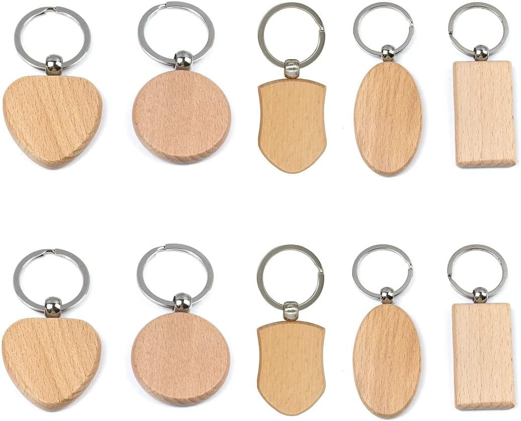 Portachiavi In Legno Sagomati - Personalizzati Ec Laser Studio - Foto 3