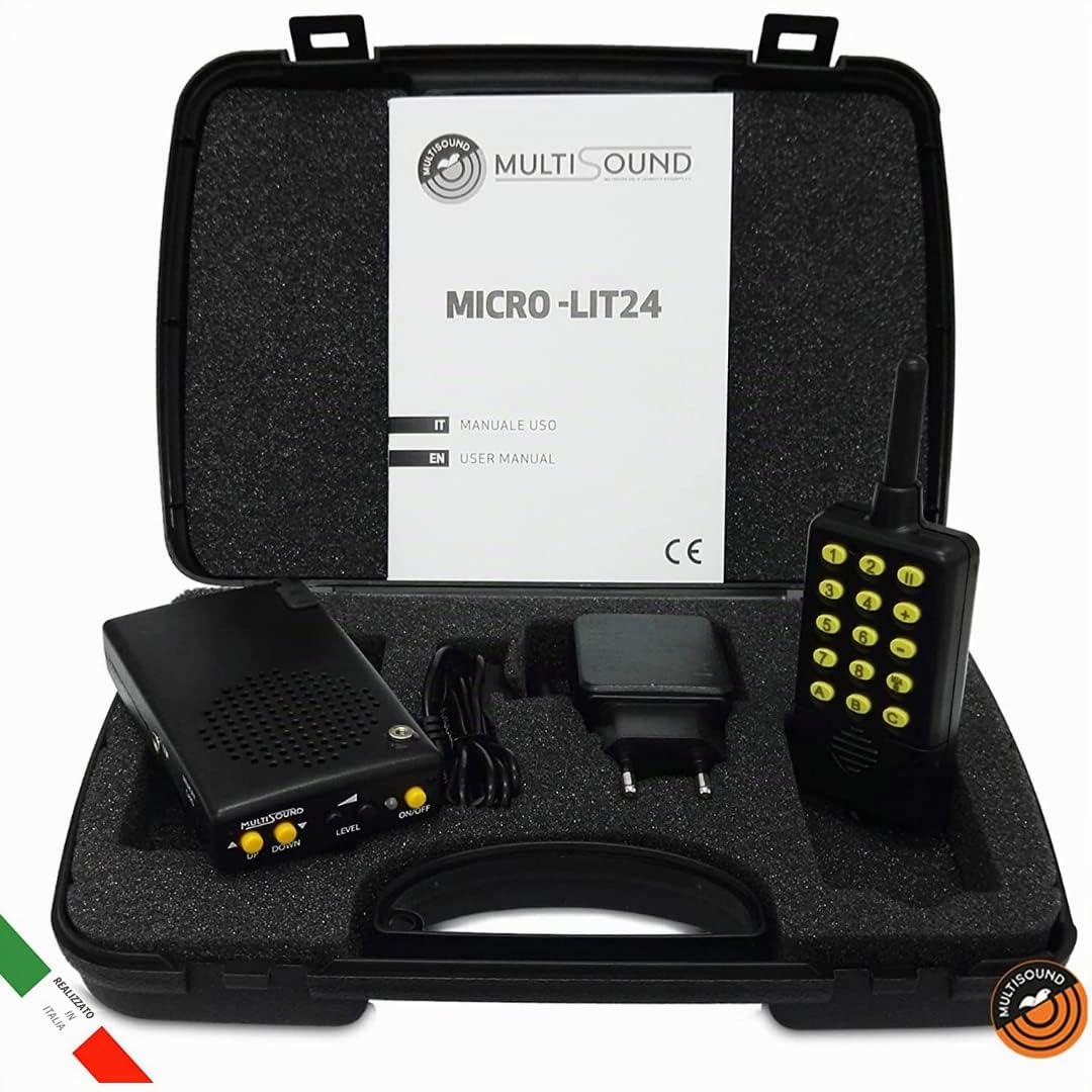 MultiSound - Micro-Lit richiamo elettronico con Telecomando e Memoria. specifico per Tordo e Allodola e in Generale per la Piccola migratoria.