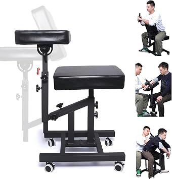 Tattoo Chairs with Adjustable Armrest & Back Support for Tattoo Artists and Client, Ergonomic Multiple Uses Chair,Tattoo Studio Furniture with Wheels