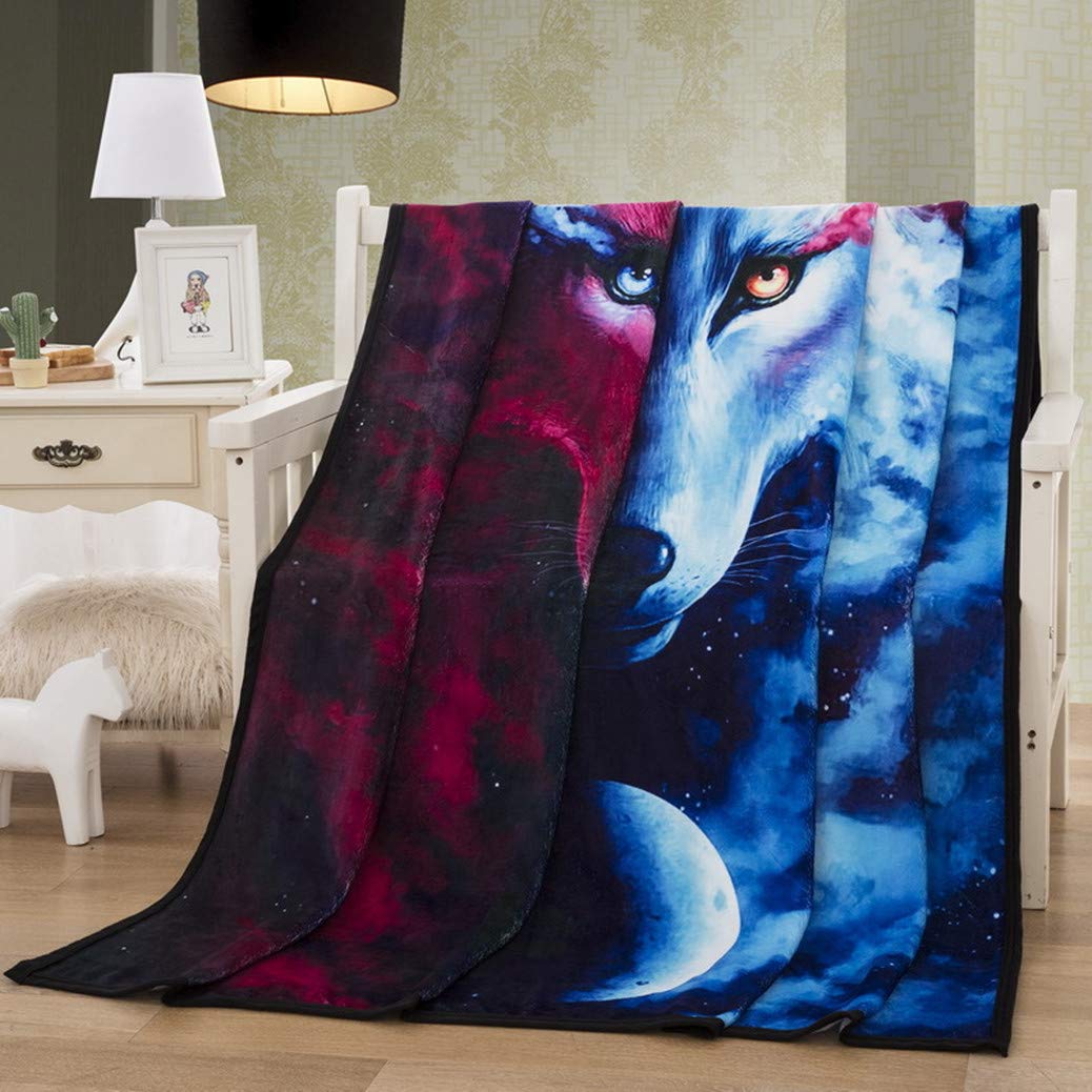 Coperta 3D In Microfibra 150x200 Cm – Morbida E Calda – Elefante Colorato – Per Divano, Letto E Viaggi - 2