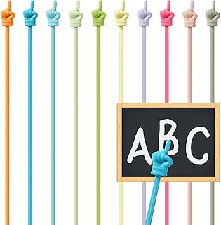 10 Pcs Pointer Stick for Classroom, Colorful Finger Pointer Stick,Cute Teacher Pointer Stick, Finger Pointers for Kids Reading, Finger Pointer Stick