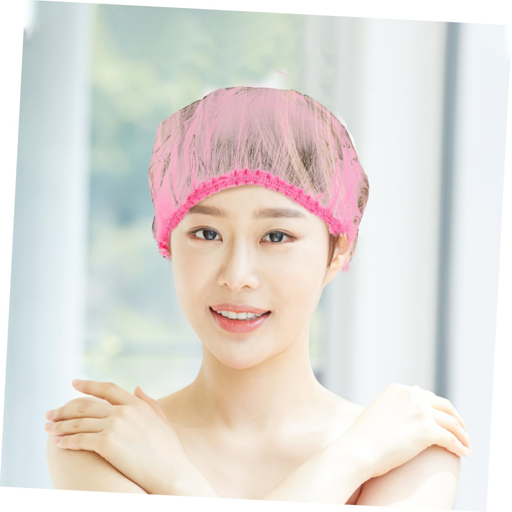 CALLARON 500piezas Gorros De Ducha Desechables Para Mujeres Cabello Baño Elásticos Prácticos
