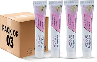 KOZICARE Skin Lightening Cream - 15Gm (Pack Of 4)|Enriched With Kojic Acid, Alpha Arbutin, Glutathione, Niacinamide And Vitamin C|Best For Melasma, Pigmentation, Dark/Age Spots
