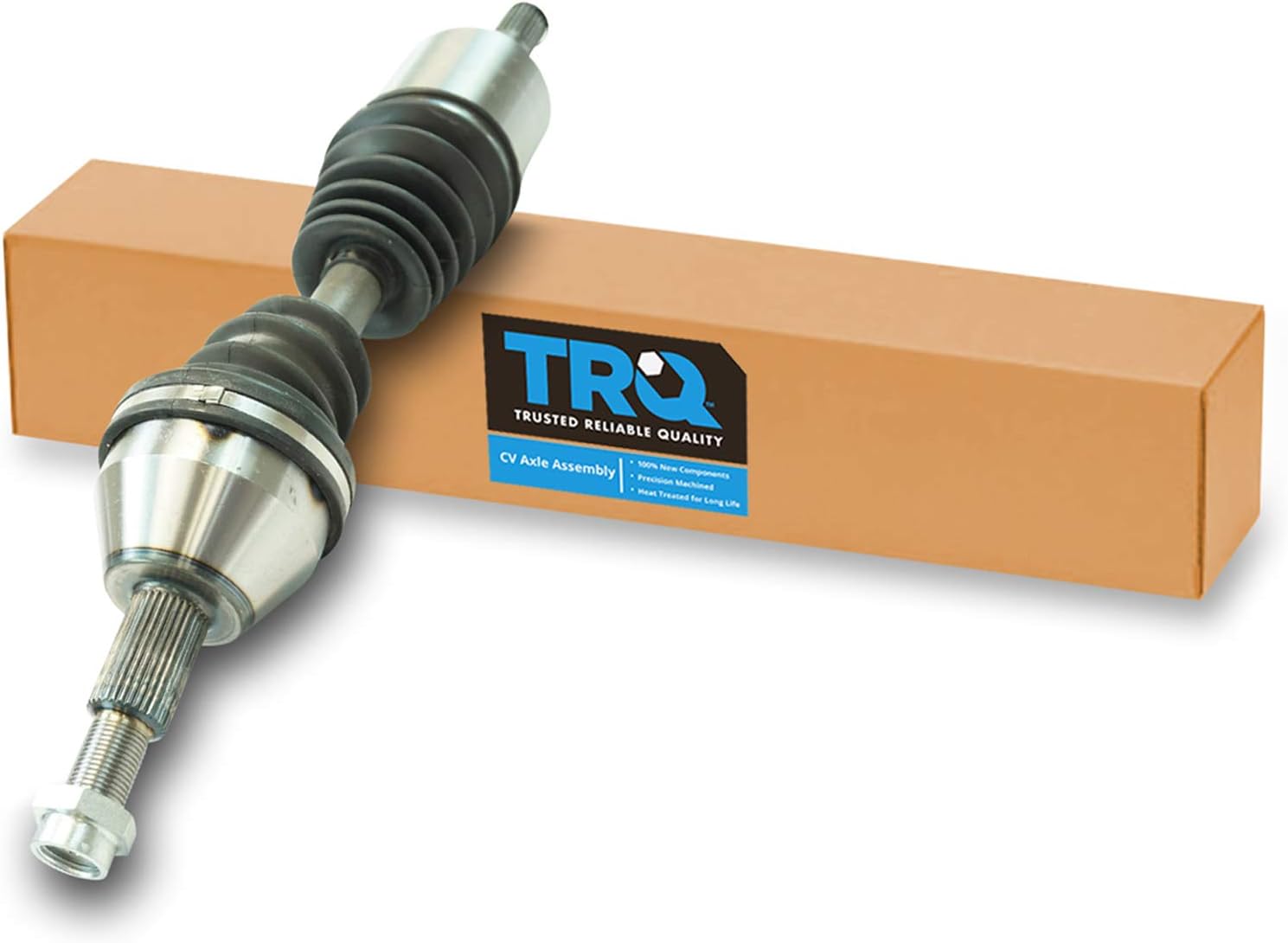 TRQ Front Left CV Axle Shaft Assembly 4WD Compatible with 2008-2012 Jeep Liberty 2007-2011 Dodge Nitro