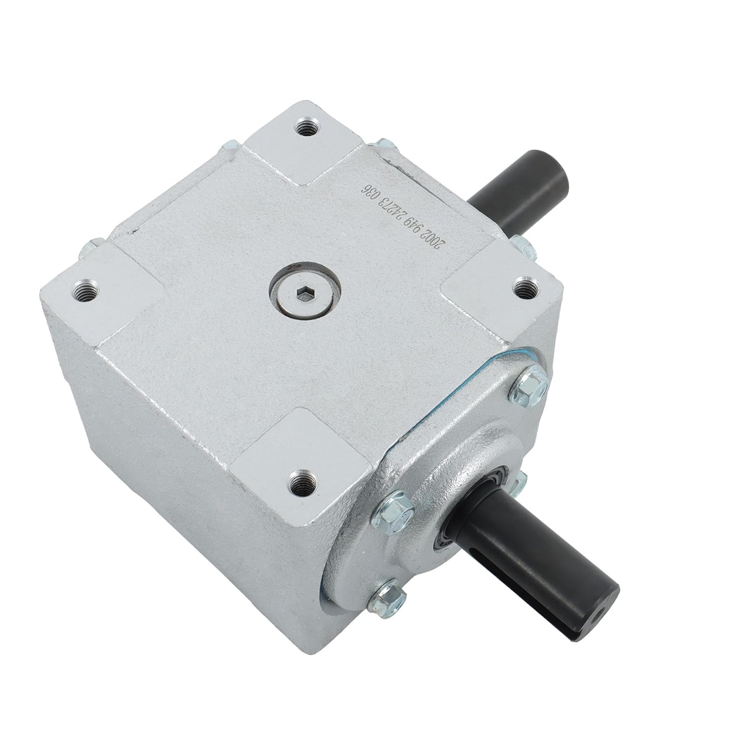 CW/CW 1:1 Right Angle Gearbox 19455-SR-KW-KW-GR with 2 Keyed Shafts 40HP for Mechanical Equipment