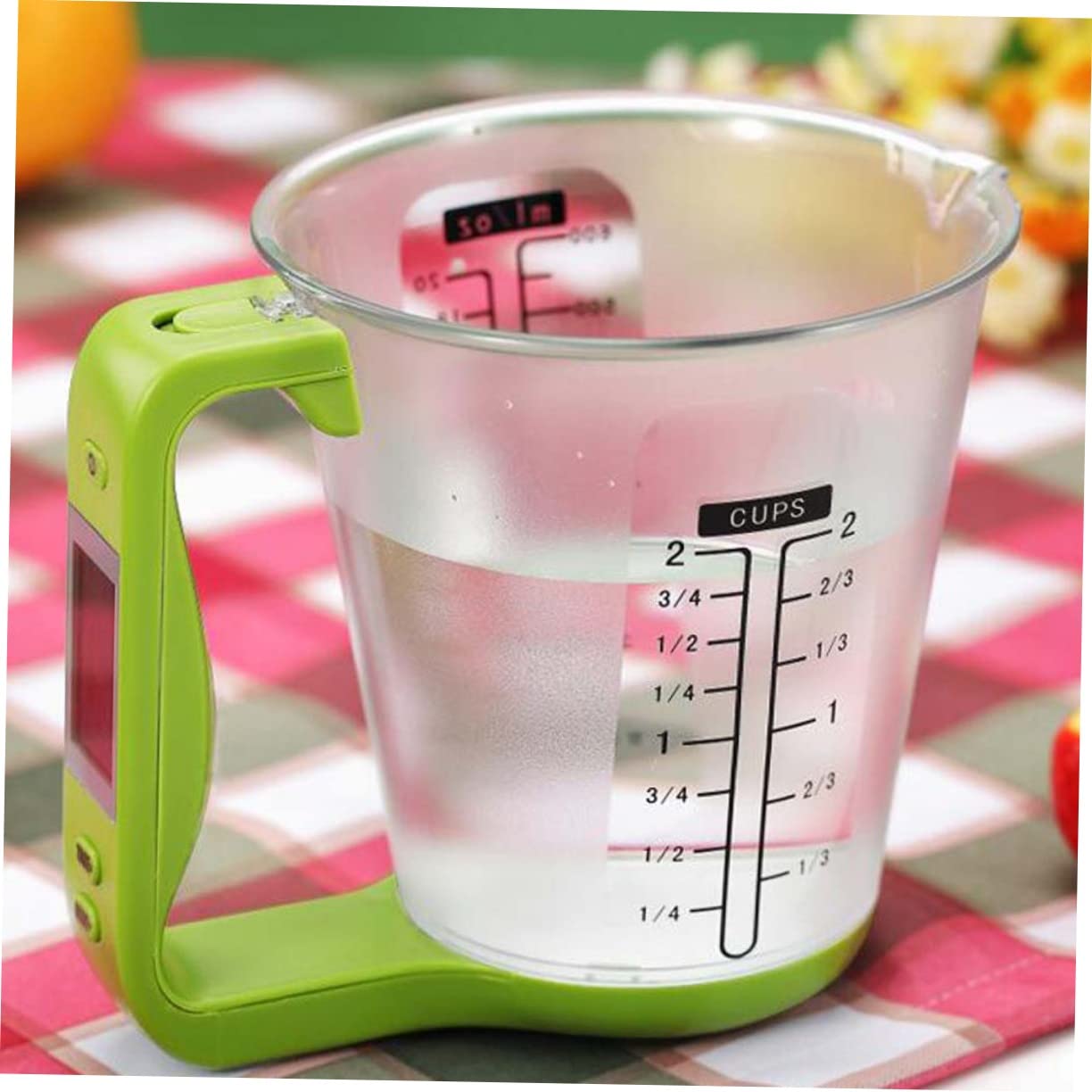 Mipcase Misurino Multifunzionale 1000 Display LCD Tazza Graduata in Pc e in Abs Precisione 1 G per Latte in Polvere e Bevande