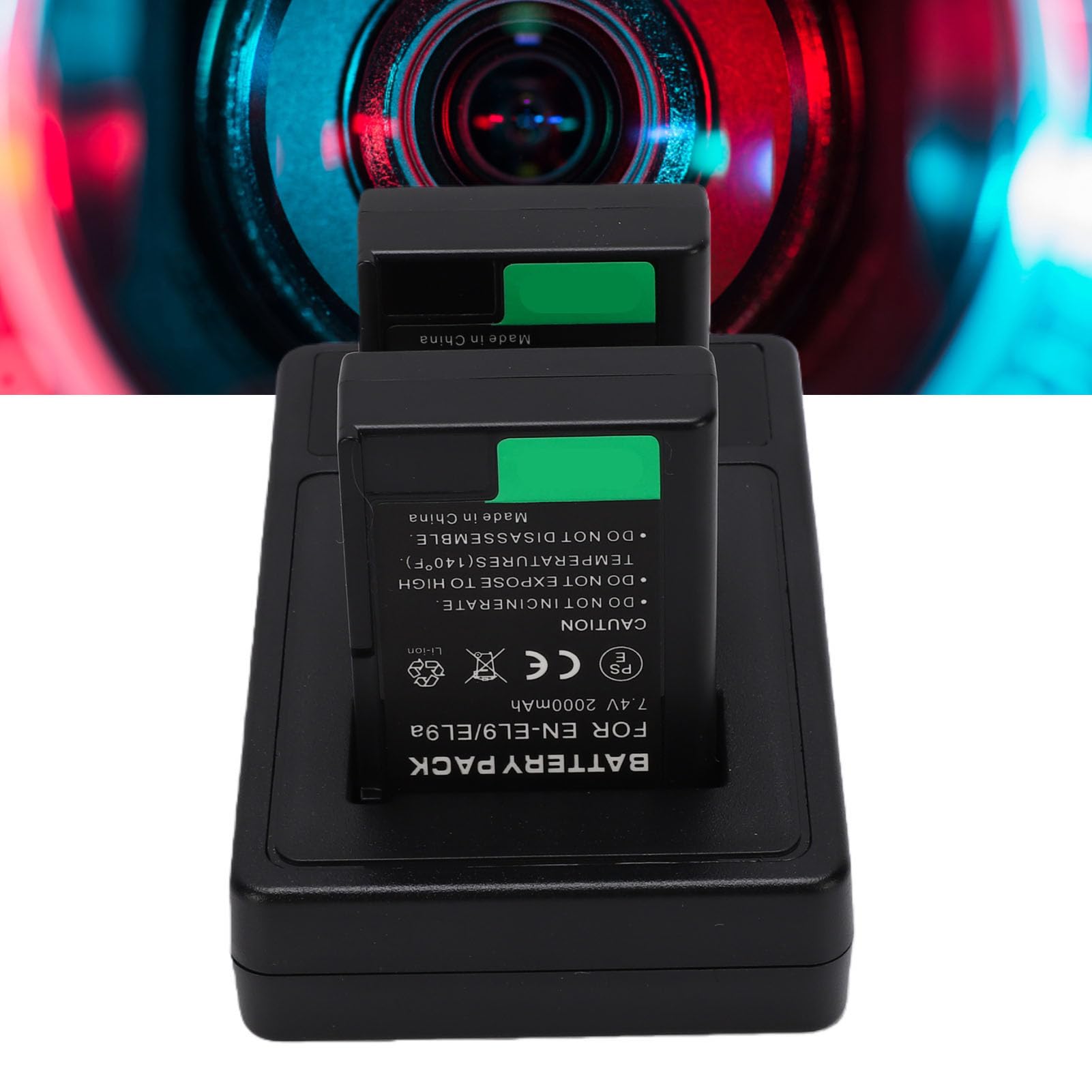 Matybobe Cargador USB Doble para Baterías de Cámara, Solución de Carga