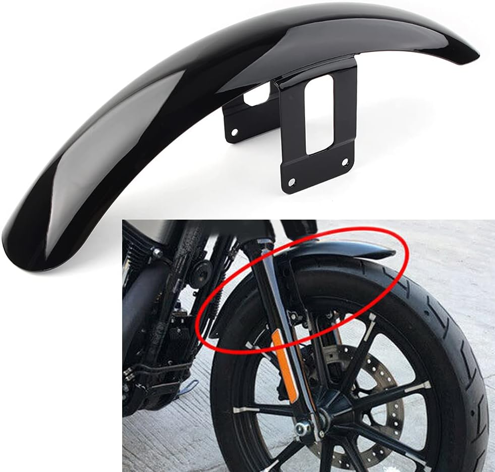 Chcury1 Powersports Mudguards Motor Front Mudguard Mud Guard for Harley for Sportster XL883 XL1200