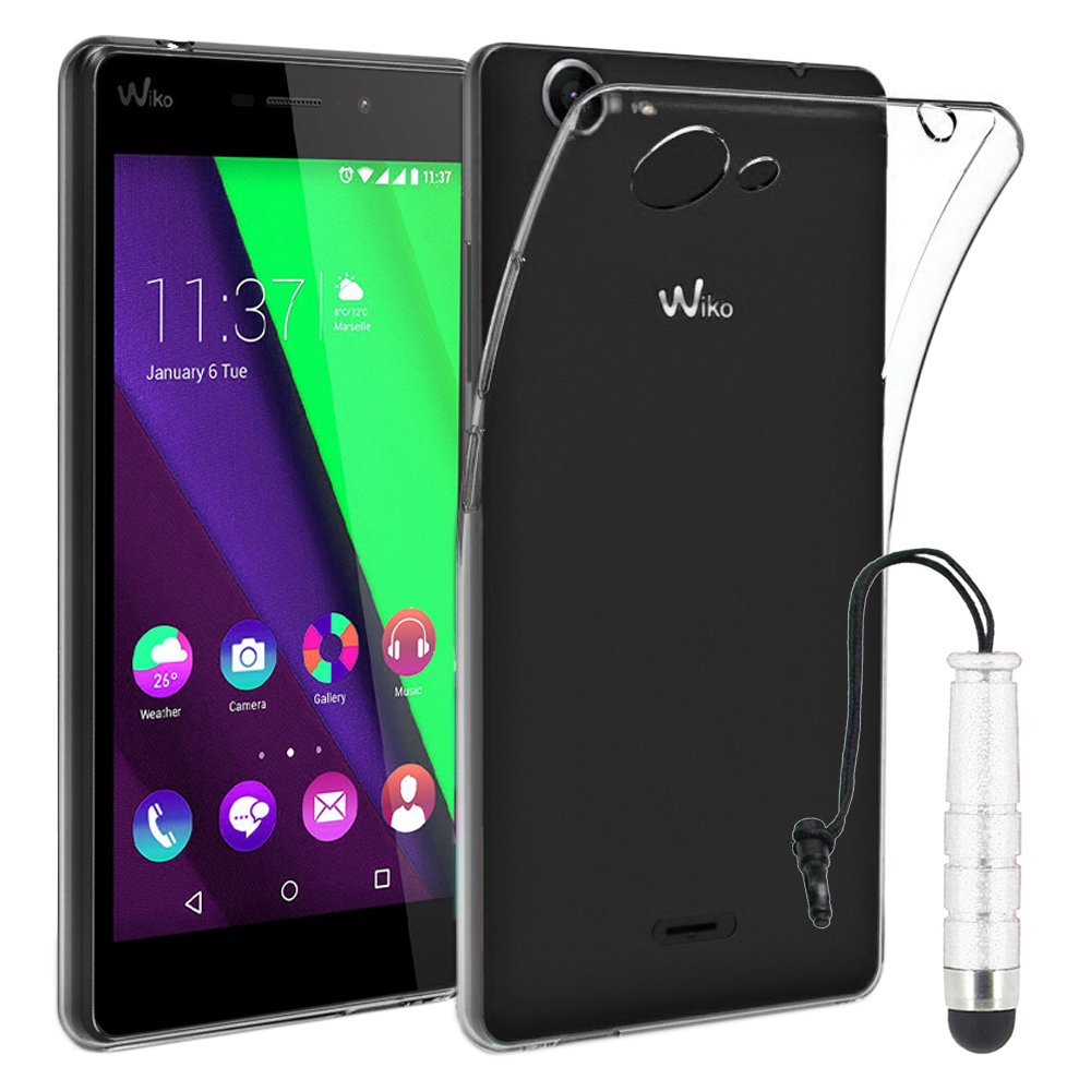 Custodia EbestStar Per Wiko Pulp Fab 4G – Cover Silicone Trasparente, Sottile E Antiurto, TPU Morbido