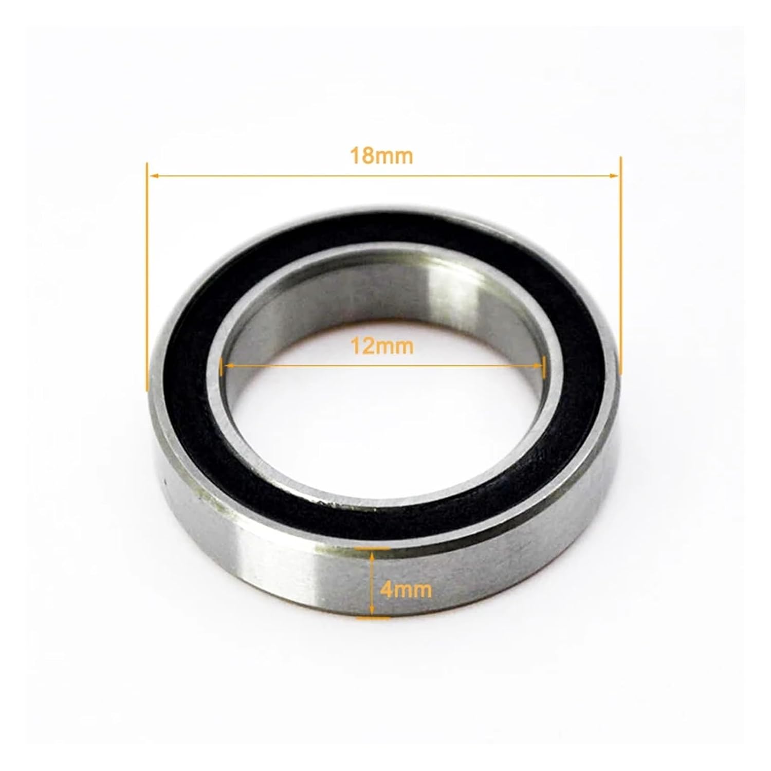2PCS 6701 2RS Bearing 12x18X4 mm Inner Hole 12 mm Miniature deep Groove Ball Bearing