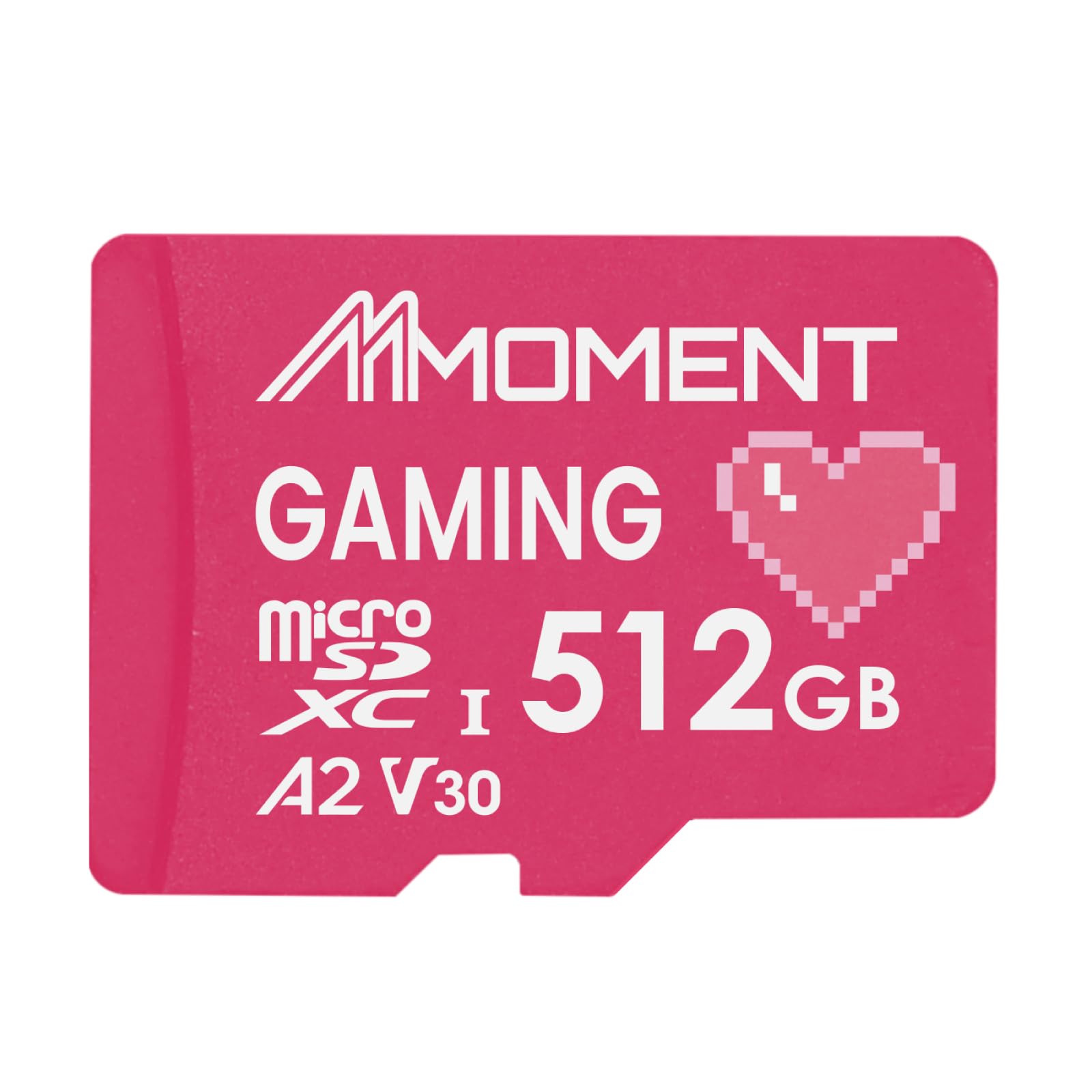 MMOMENT Scheda di memoria da gioco da 512 GB, scheda micro SDXC, A2, UHS-I, U3, V30, Class10, fino a 160 MB/s in lettura e velocità di scrittura 120 MB/s (MM23 PRO)