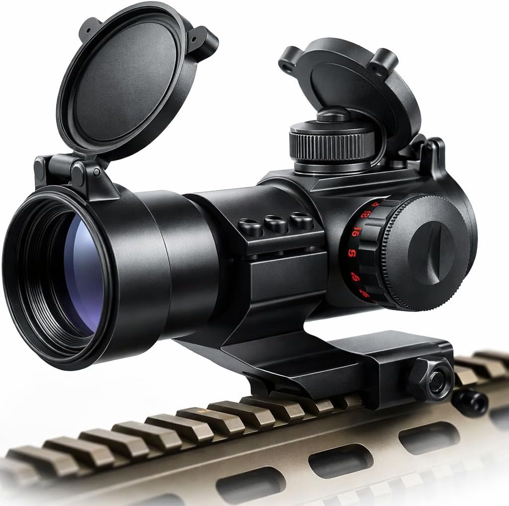 Tactical Scope Reflex Stinger 4 MOA Red - Green Dot Sight with Picatinny Mount Compatible Mloks/Keymods Durable