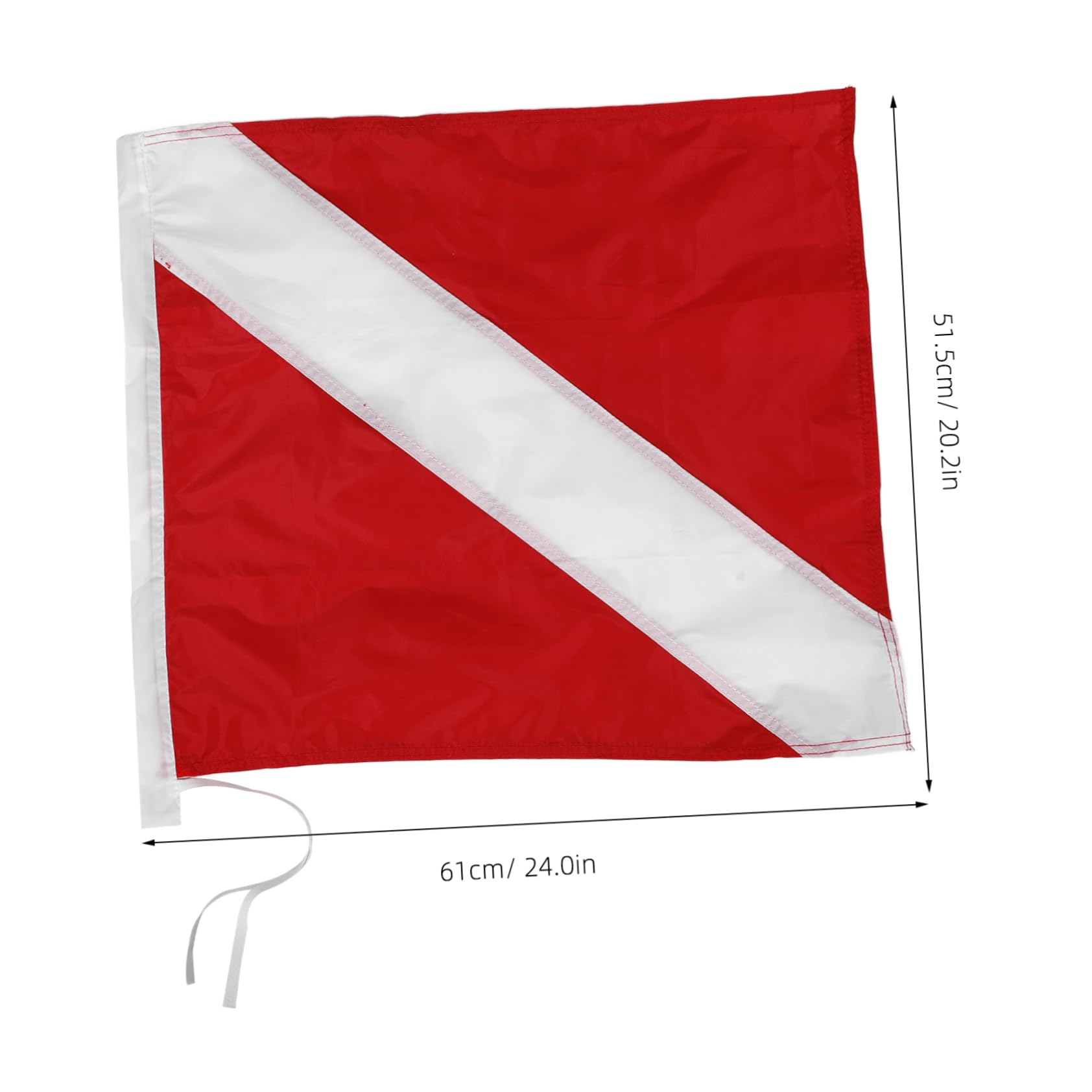 Abaodam Long-lasting Polyester Dive Flag Detachable Pole Essential for Water Activities