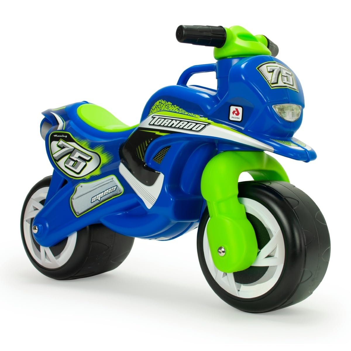 Jeździk Motocyklowy Dla Dzieci Tundra Tornado – Niebieski Motorek Biegowy Dla Dzieci Od 18 Miesięcy Do 3 Lat – Stabilny, Lekki i Ergonomiczny – Wyprodukowano w Hiszpanii - INJUSA