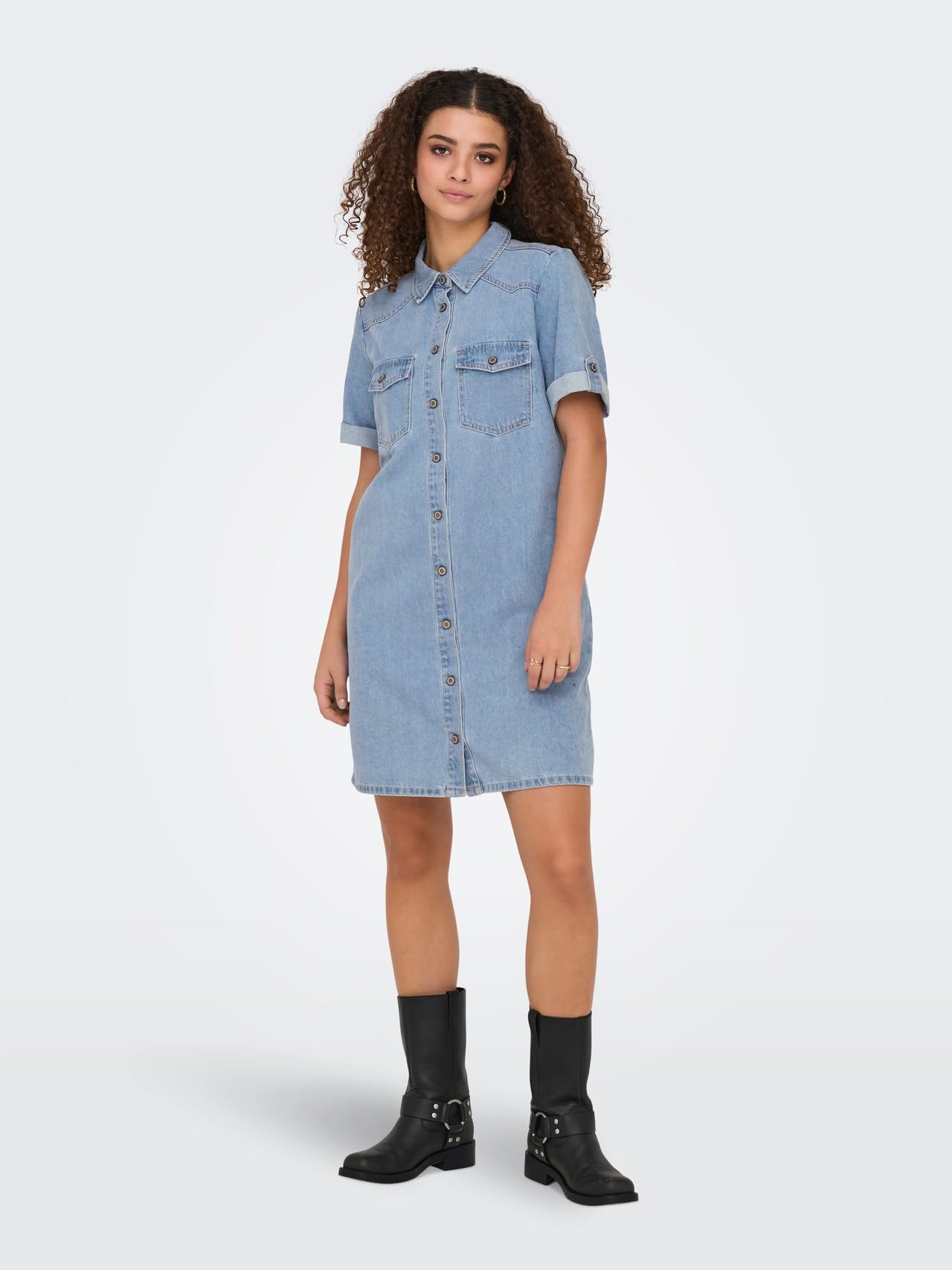 ONLY Onllisa S/S DNM Dress Gua Noos Onllisa Robe Gua Noos S/S DNM Femme (Lot de 1)