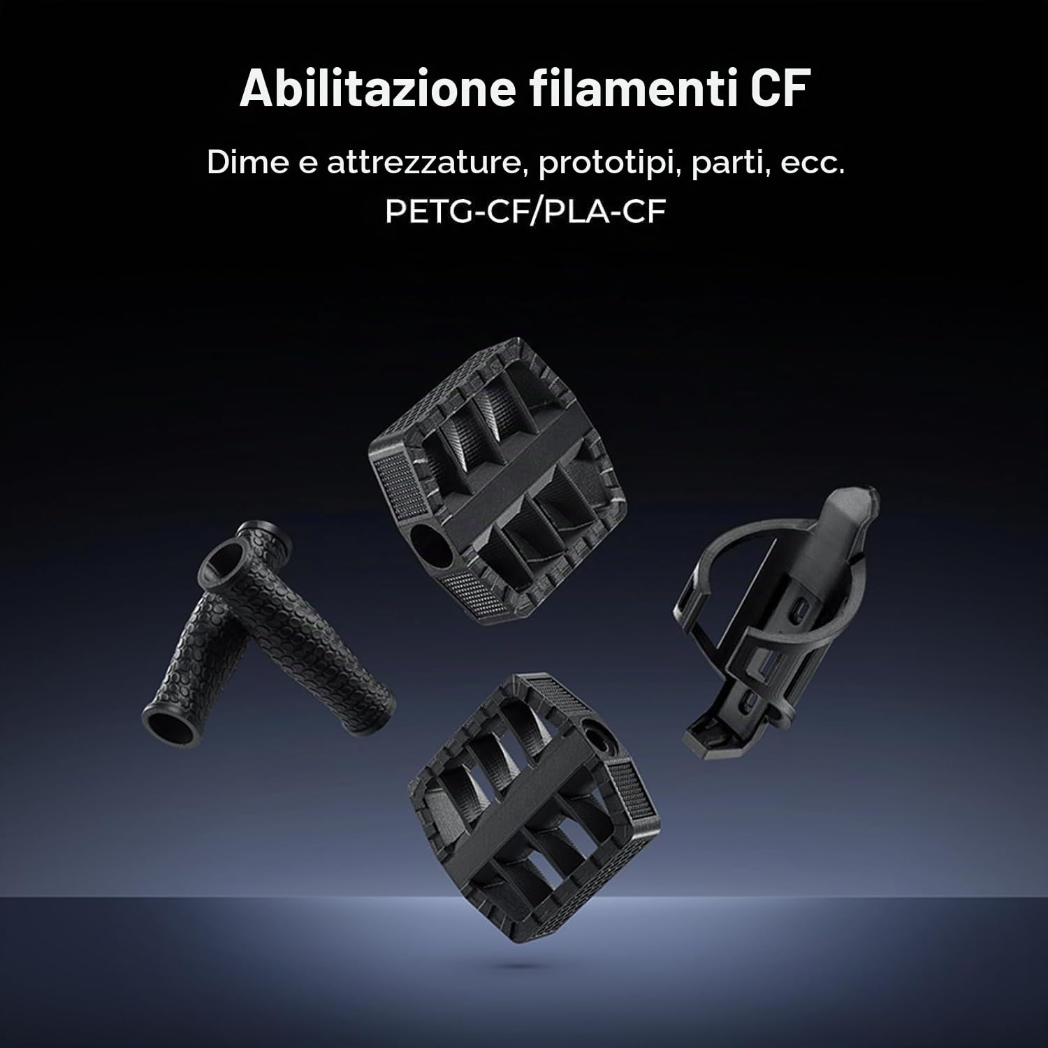 Creality K1C - Stampante 3D, 2024, 600 mm/s, senza intasamento, aggiornamento K1, con fotocamera AI, stampa a 300 °C, supporto di filamento in fibra di carbonio, per principianti