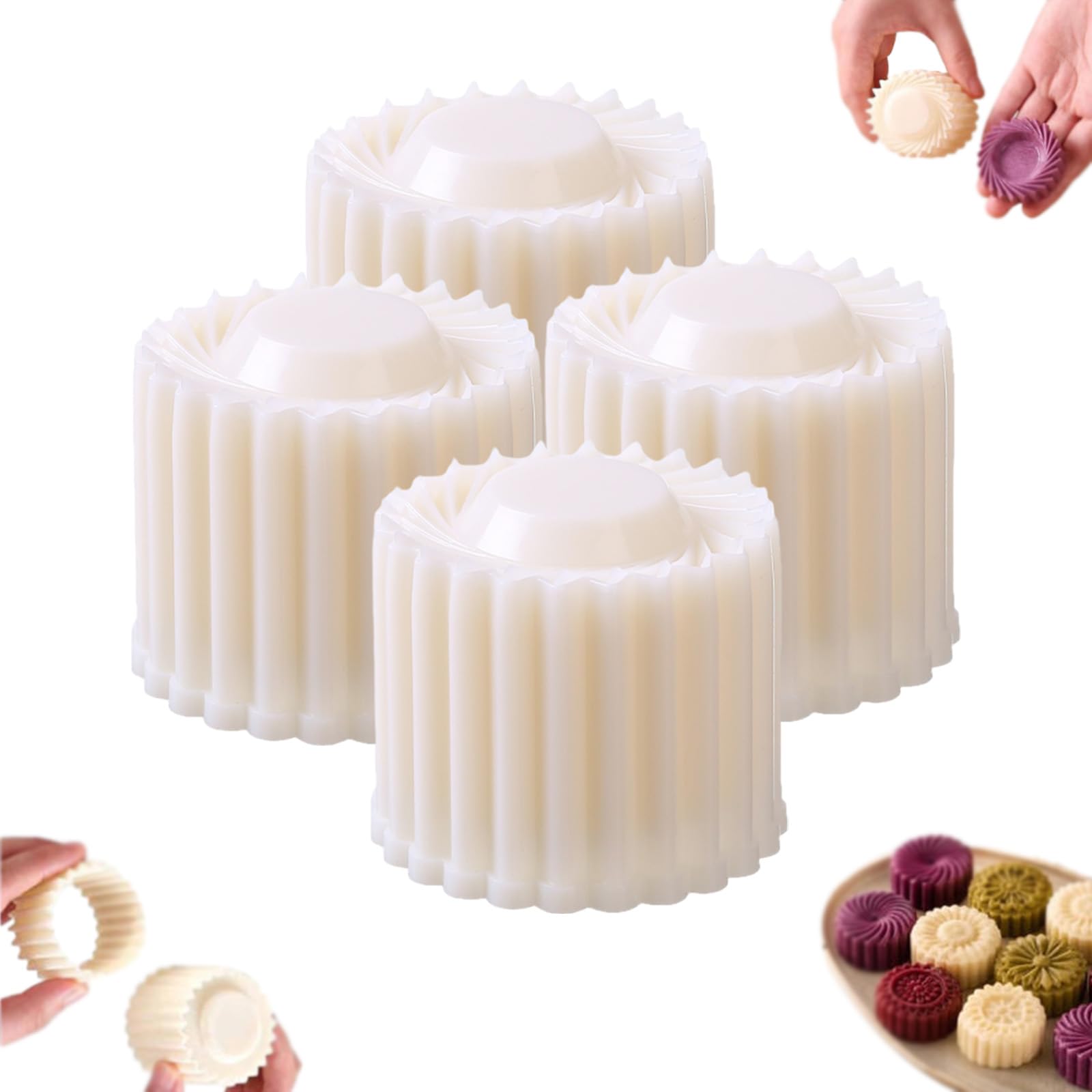 Creative Double-Ended Pastry Mold, Double-Sided Dough Mold，4PCS
