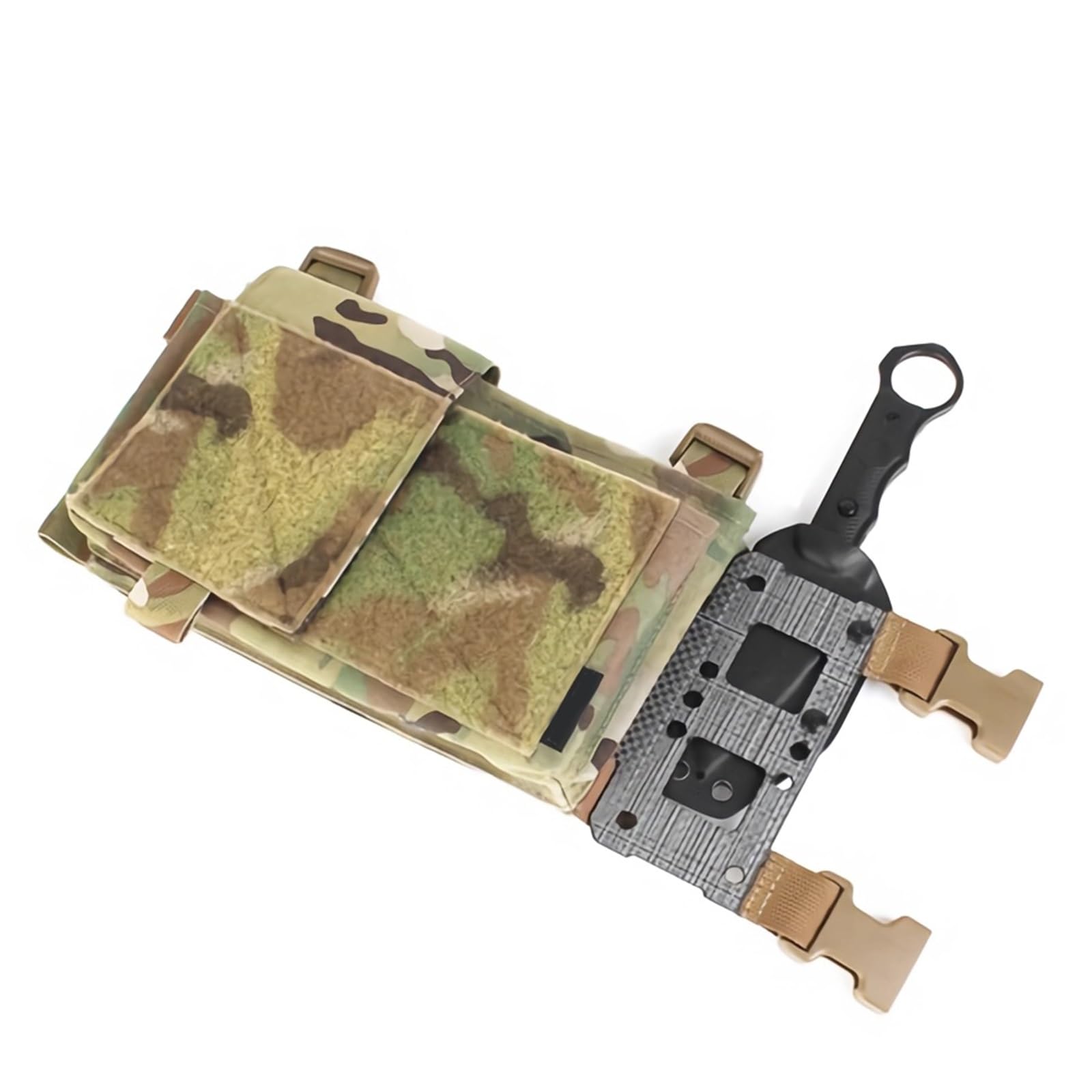Panel Rozszerzający Molle, Taktyczny Panel Z Pętlą Na Hak Boczny, Pas Cummerbund Do Kamizelki, Kieszeń Na Radio, Ładownica Na Magazynek, Skrzydło Ekspandera Do Kamizelek Chest Rig(Black,2apck)