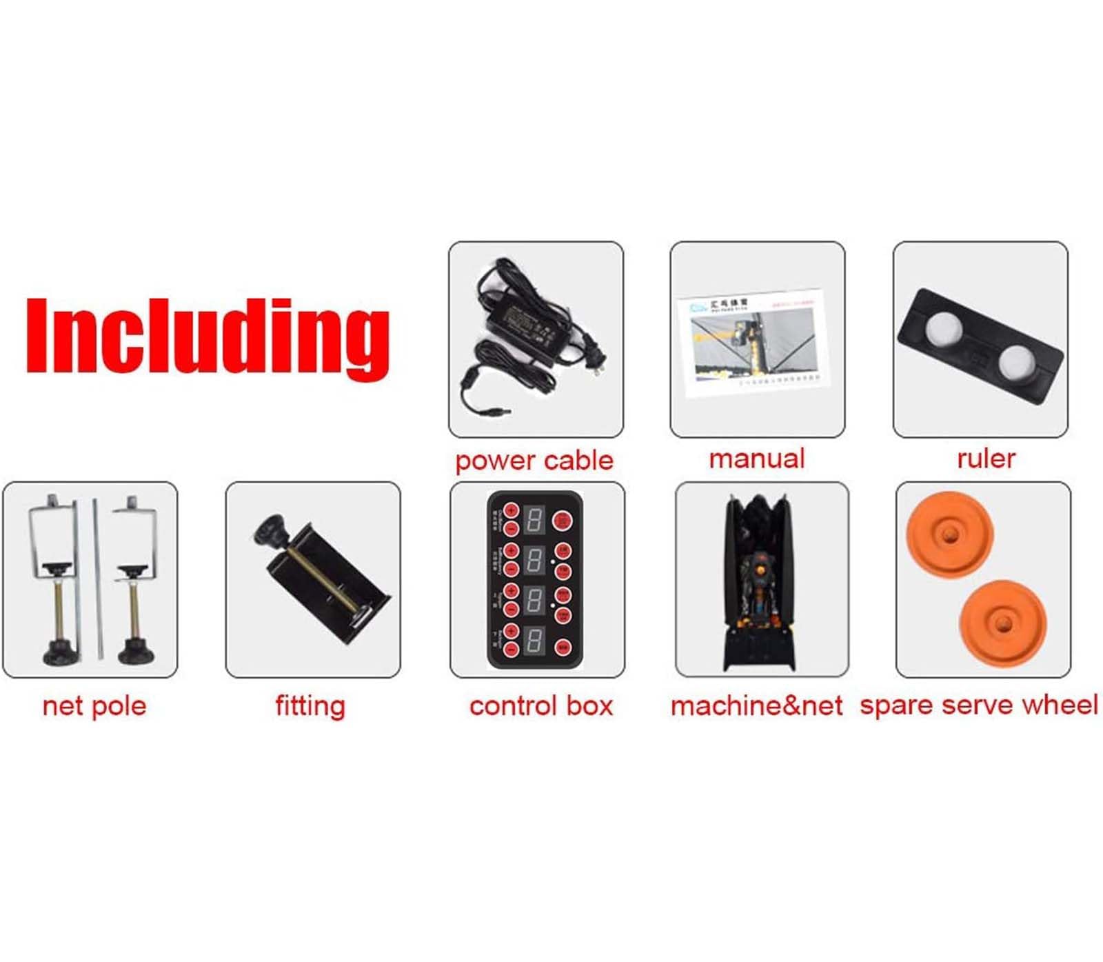 Macchina automatica per palline da ping pong robot da ping pong per allenamento - Pratica e riciclare la rete - Macchina per palline da allenamento per ping pong
