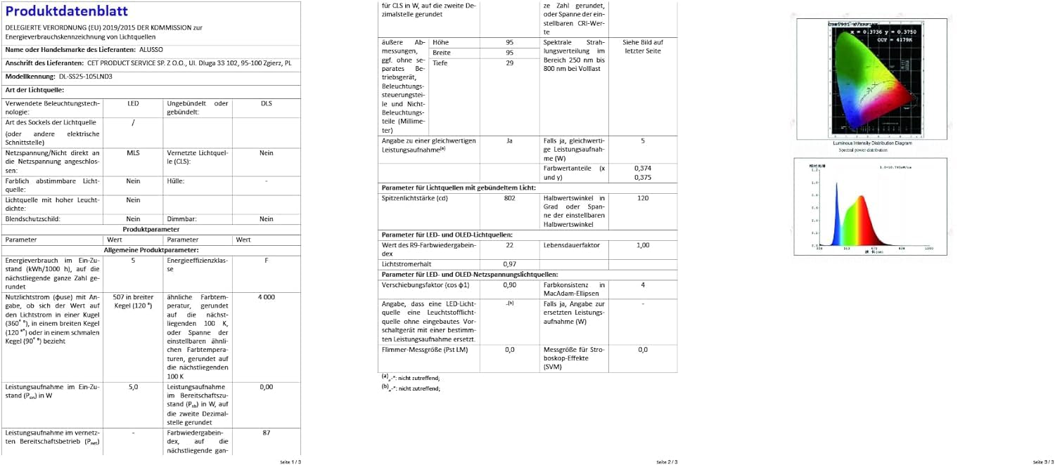 6x LED Einbaustrahler Dimmbar 7W - 30° Schwenkbar, IP44, 3 Farbtemperaturen