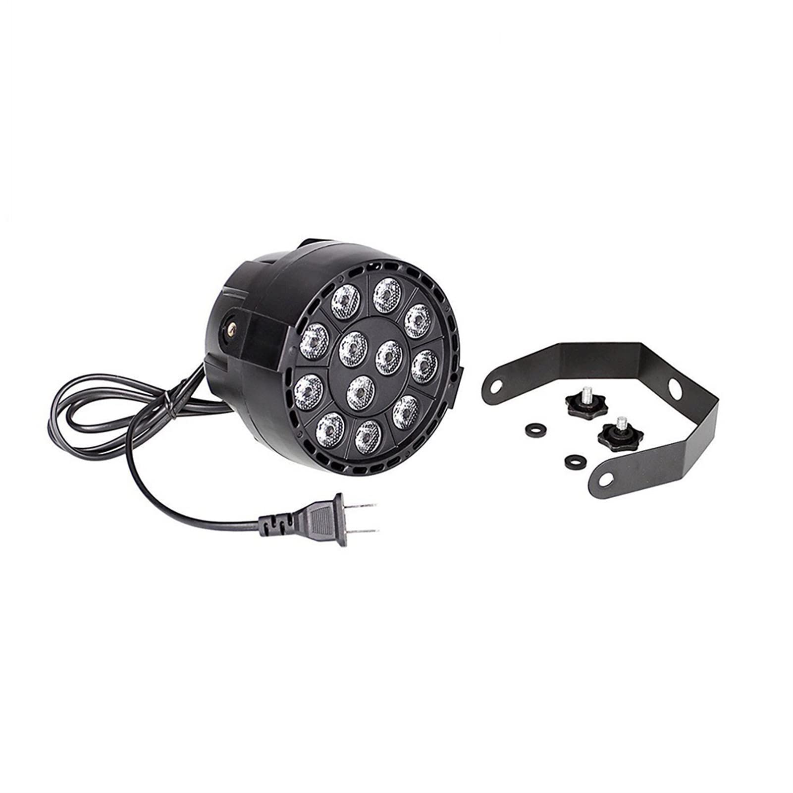 Światło dyskotekowe, Mieszkanie 12 LED Par Stage Light RGBW 36W Disco Party Lights Luz DJ Effector Controller DJ Sprzęt Projektor Luces Discotec