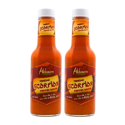 Habanero Trinidad Salsa de pimienta Scorpion - 5oz (paquete de 2)