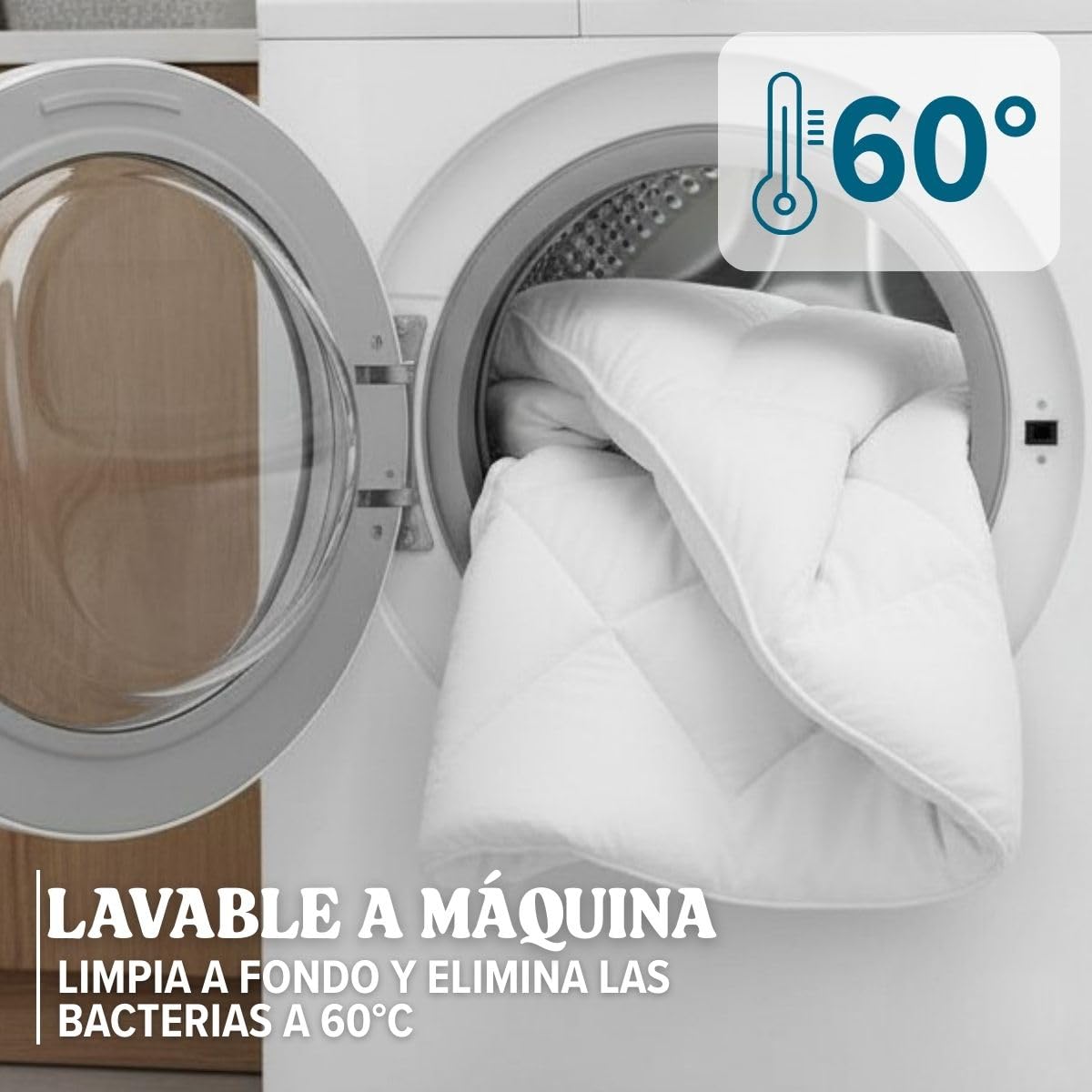 DREAMWAY Edredón nórdico para bebé 75×120 cm (Cuna 60×120) – 300 g/m² Microfibra, antiácaros, Oeko-Tex – edredones Infantiles – Manta bebé
