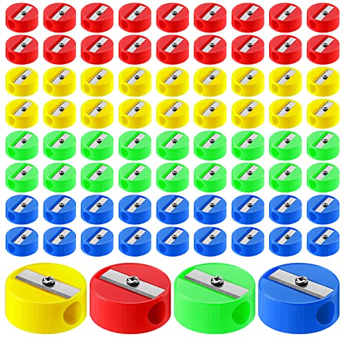 Kisston 2000 Pack Pencil Sharpeners Bulk Sharpener Round Handheld Sharpener Small Portable Colored Manual Pencil Assorted Colored Pencil Sharpener For Kids Adults Office School Supplies #TOP16