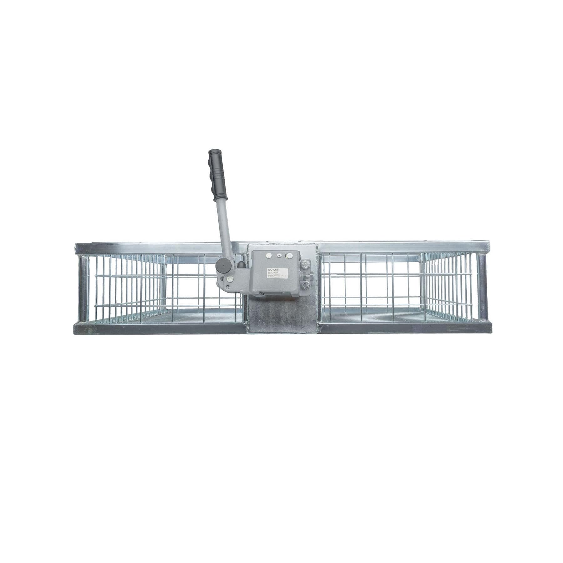 EUROHUNT Heckträger mit Wildwanne und Schnellkupplung zur Befestigung an der Anhängerkupplung, für EUROHUNT Wildwanne, 58,5x89x20cm, 11kg, DEKRA geprüft, Verzinkt, Heckbox, Kupplungsträger, Wildträger
