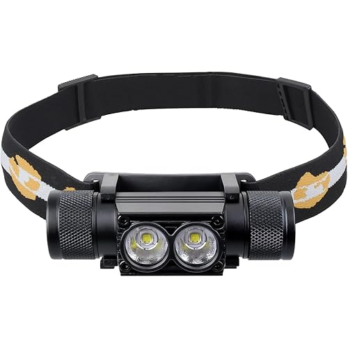 sofirn Headlamp, 1200 Lumen Rechargeable Head Lamp with Bright SST40 LED, Waterproof, for Kids and Adults, for Camping, Running, Hiking, Emergency, Outdoor, Hard Hat