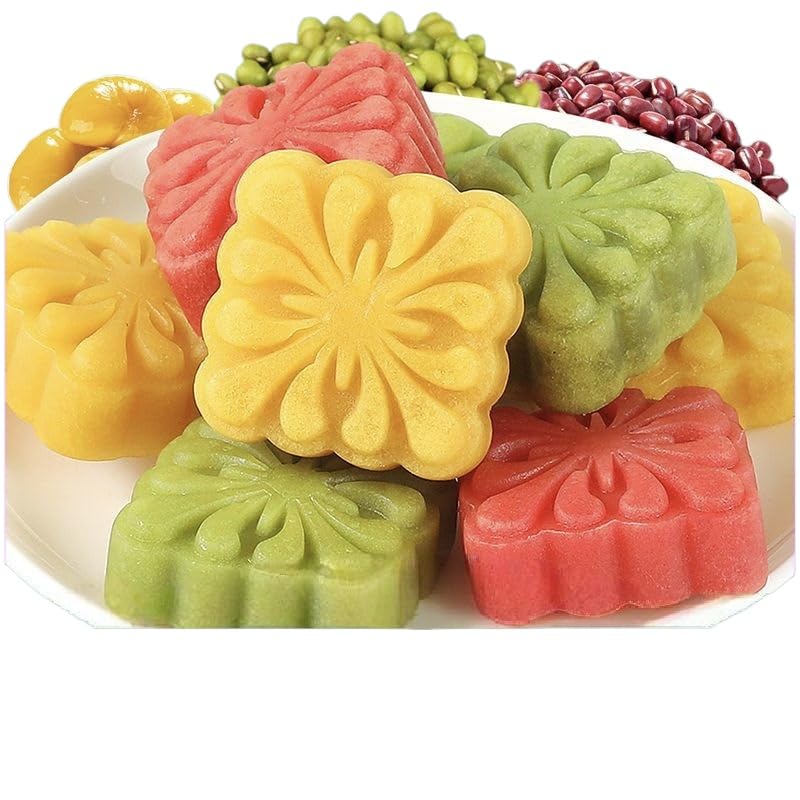 Mung bean cake,Chestnut cake,Pastry,Sweets,Dim sum,Mooncake,dessert,Snack Cakes,Healthy and nutritious breakfast,Instant meal replacement,delicious Sweets Gifts (Mix flavors,5packs)