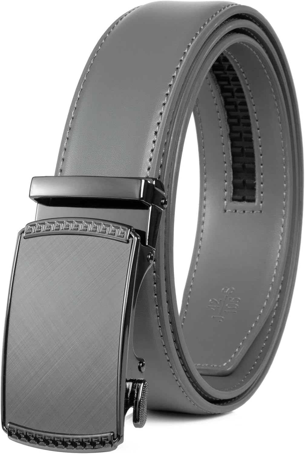 Founders & C Ratchet Belts for Men-Black/Brown Belt Leather 1 3/8" for Casual Dress-Micro Adjustable Belt