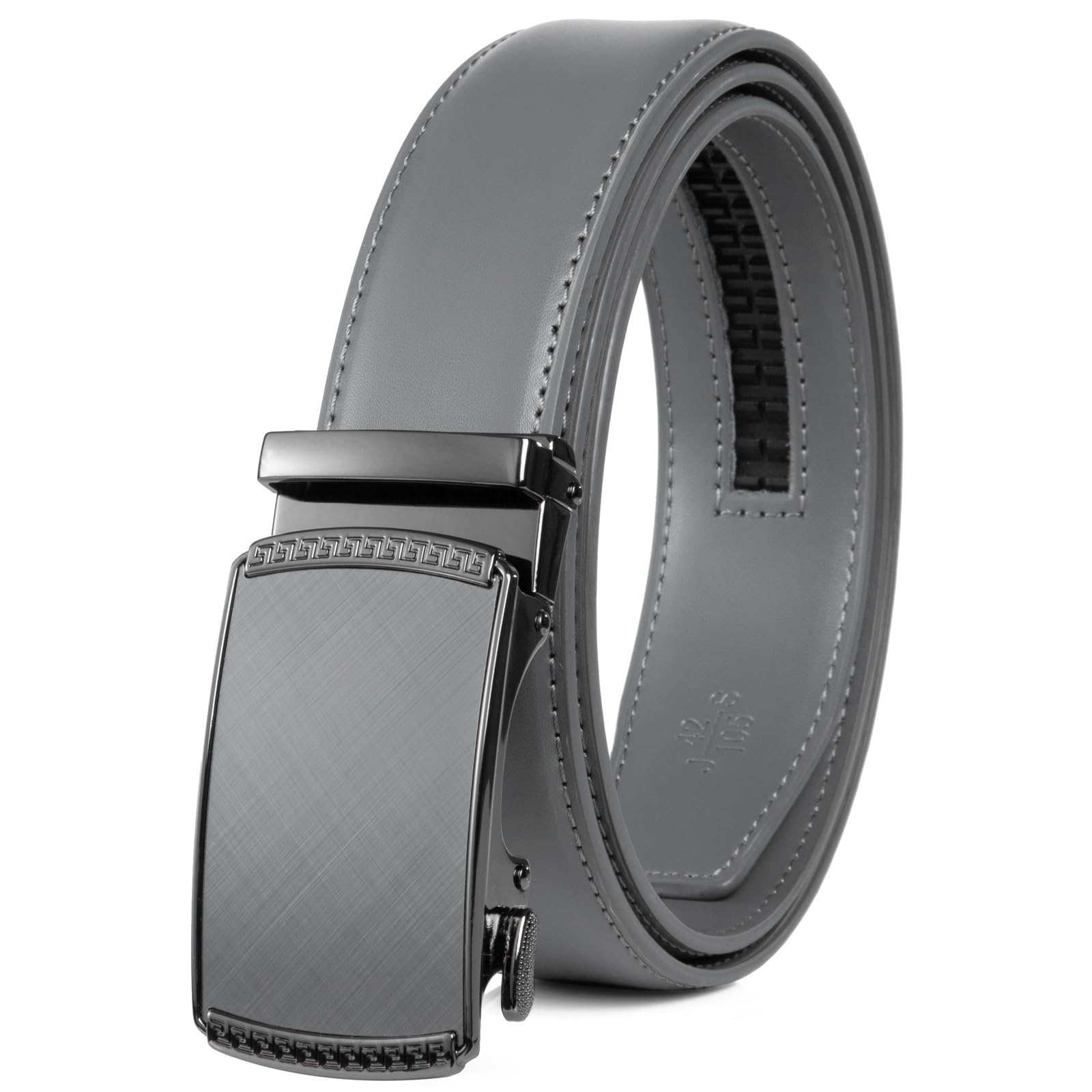 Founders C Ratchet Belts for Men-Black Brown Belt Leather 1 3 8 for Casual Dress-Micro Adjustable Belt