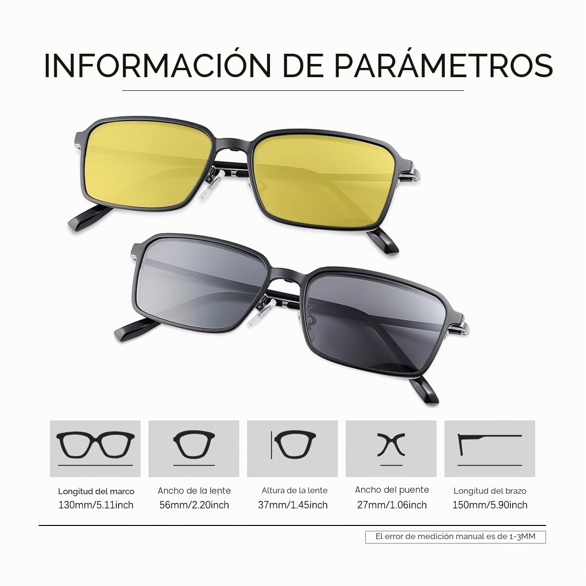 MIRYEA Gafas de Lectura Multifocales Progresivas Bloqueo de Luz Azul Lentes Computadora Lectores Hombres Mujeres Antideslumbrantes Protección UV400 + 2 Piezas Magnético Clip Gafas de Sol Polarizadas