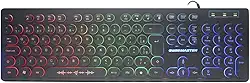 Teclado Gamer SteamPunk LED Teclas Iluminadas Anti Ghosting KM76 KMEX