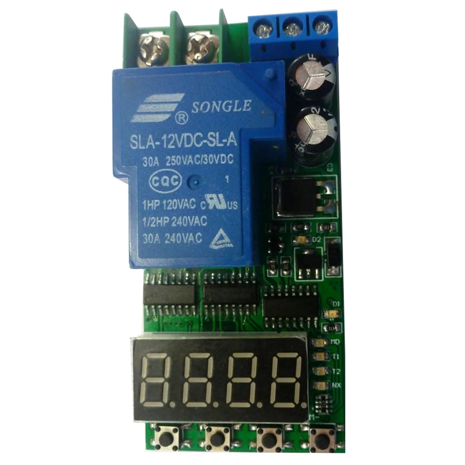 IO23C01 DC12V 30A Multifunction Timer Delay Relay Module High Power On/Off Self-Lock Instantaneous Switch for Motor LED Car