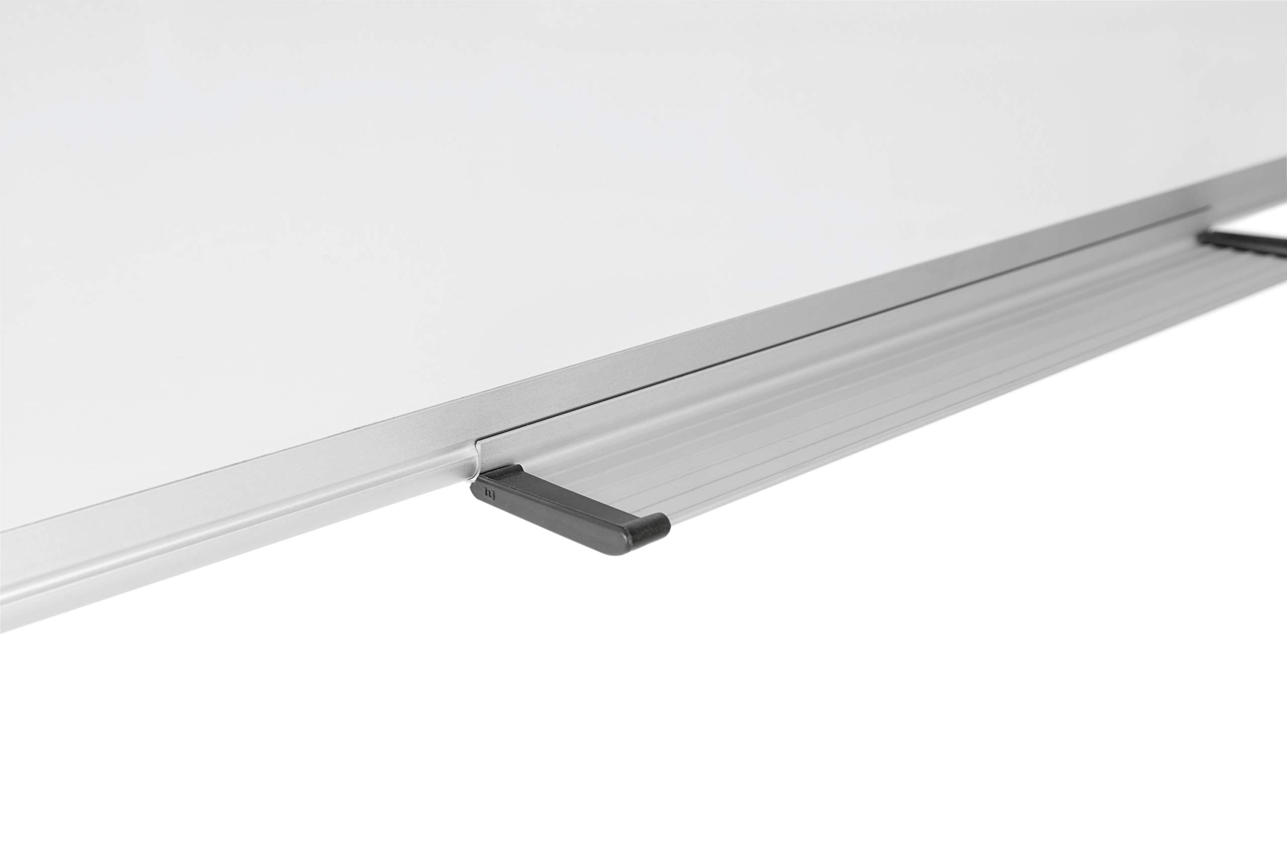Bi-Office Maya magnetyczna tablica suchościeralna, emaliowana powierzchnia premium, zmywalna na sucho, tablica memo z aluminiową ramą i półką na długopisy, tablica magnetyczna, 105 x 75 cm