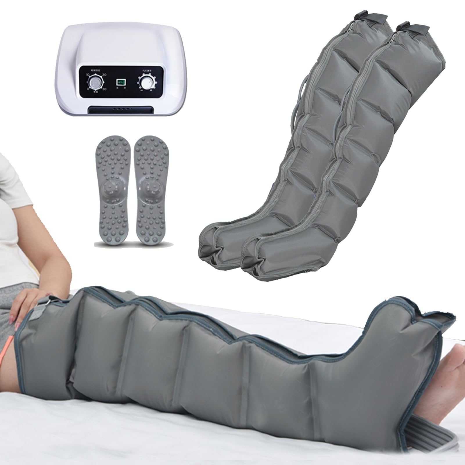 Masażer kompresyjny powietrza, buty ciśnieniowe drenaż limfatyczny, urządzenie do masażu zmęczone nogi, masaż i relaks, profesjonalna presoterapia w domu, 4/6-komorowy