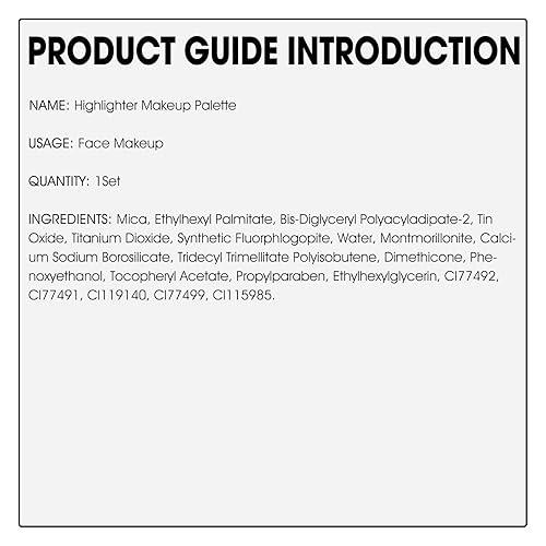 Miniatura 10 de LSxia Paleta de maquillaje iluminadora de contorno brillante en polvo para iluminar el contorno de la cara, maquillaje dorado con reflejos de