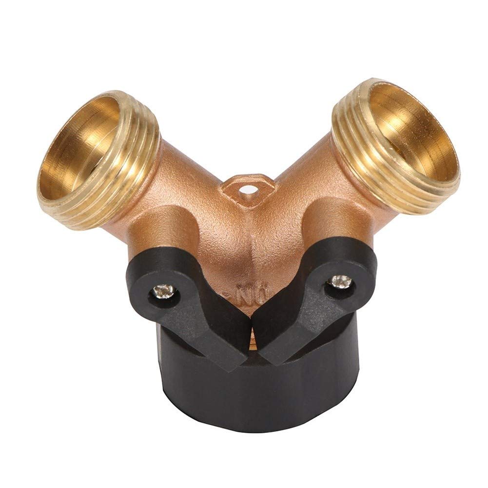 Gartenschlauch Splitter 2/4 Wege Wasserhahn Schlauchverbinder Wasserverteiler Schaltventil Garten Wasserverbinder Bewässerung Bewässerung (Farbe: Zwei-Wege, Größe: 3/4 Zoll) (Zwei-Wege-3/4 Zoll)