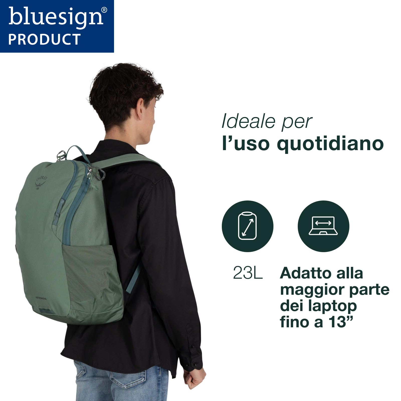 Osprey Astronova Unisex Zaino, 23L, Night Shift Blue, O/S