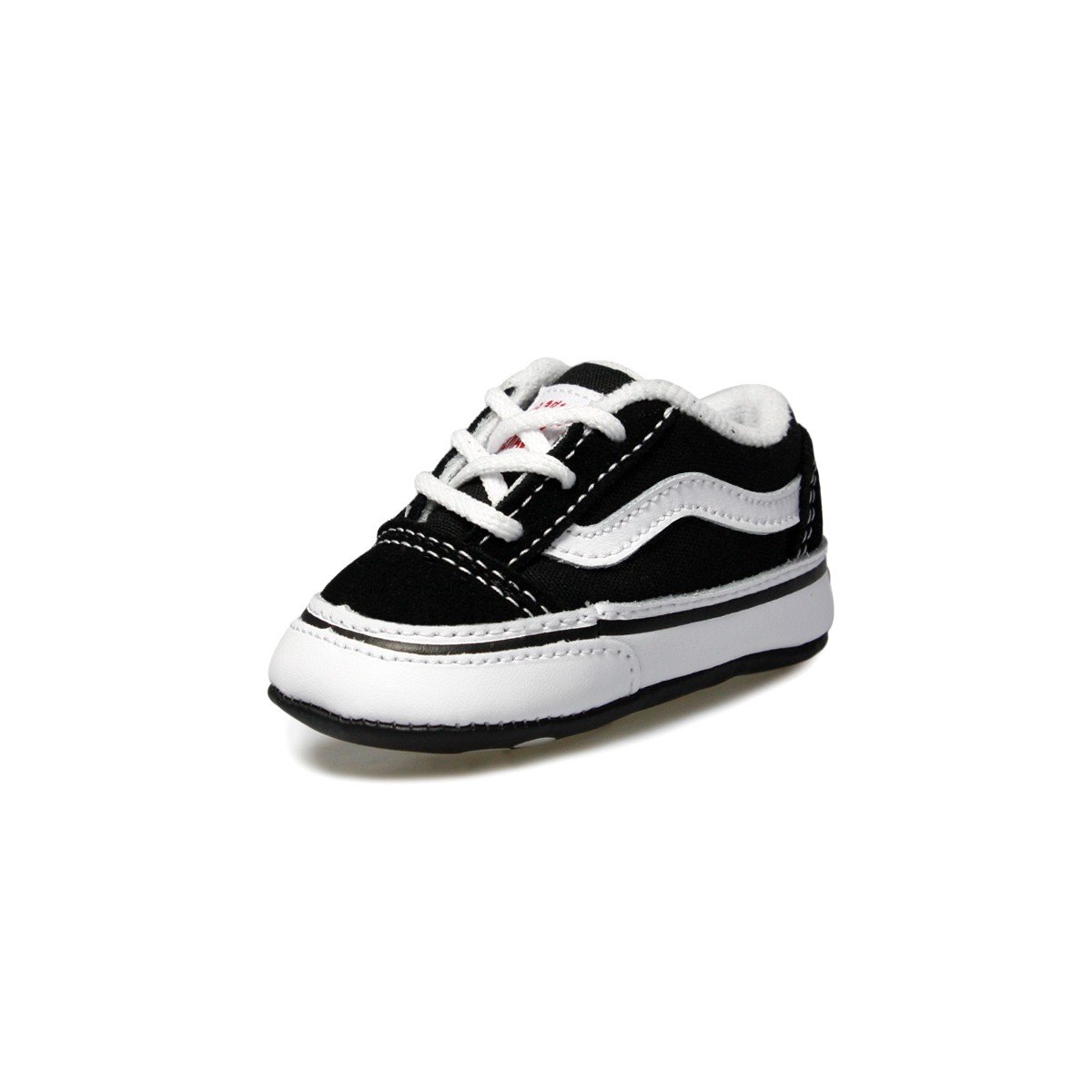 Vans Kid's Old Skool Skate Shoe (Crib) Black/White