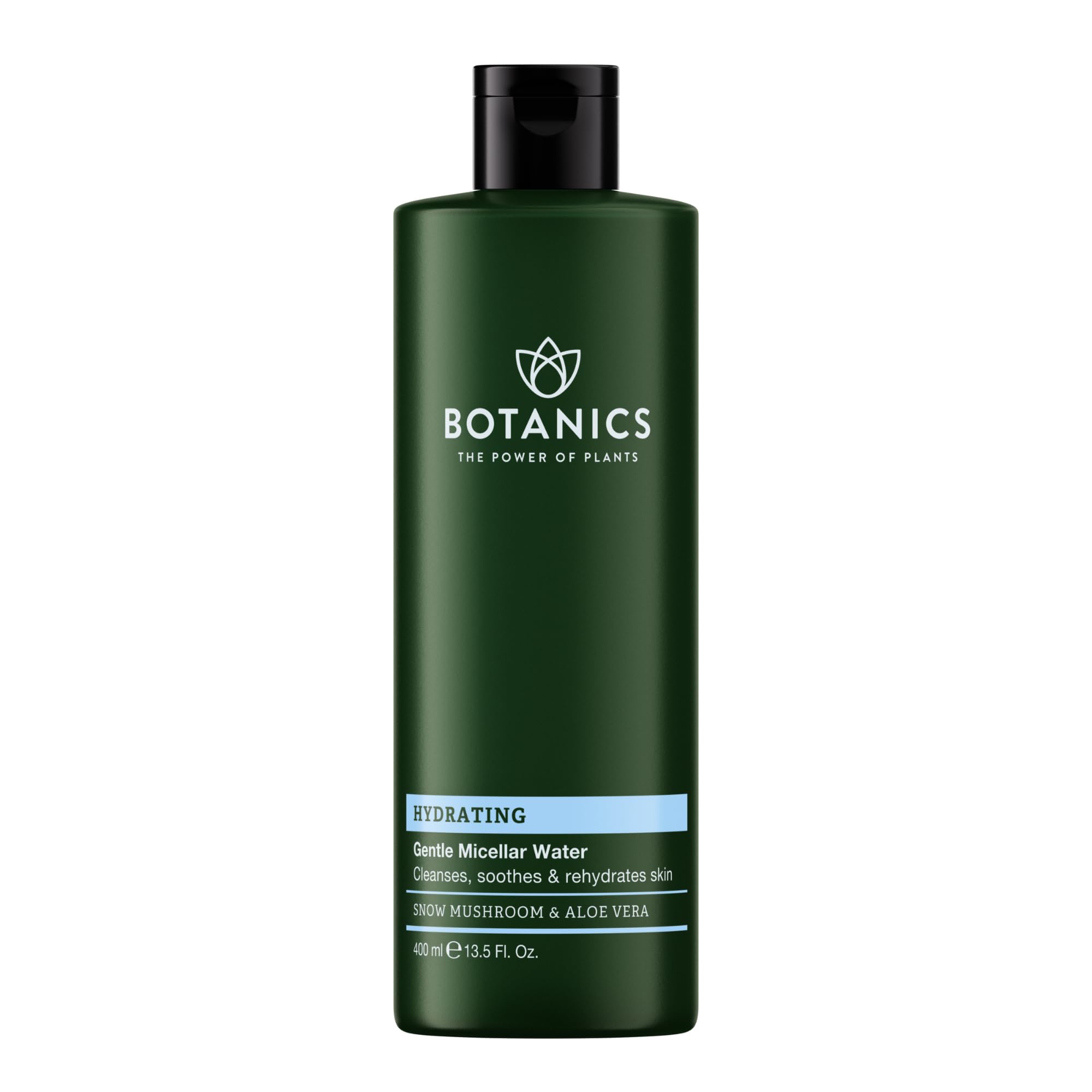 Botanics Micellar Water Makeup Remover - Hydrating & Gentle Cleansing Water - Enriched with Snow Mushroom & Aloe Vera - Vegan & Cruelty-Free Eye